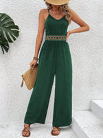 Salopette Da Donna Con Spalline Sottili In Pizzo E Cintura In Vita