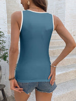 Canotta A V Con Stampa Di Ancore Per Donne