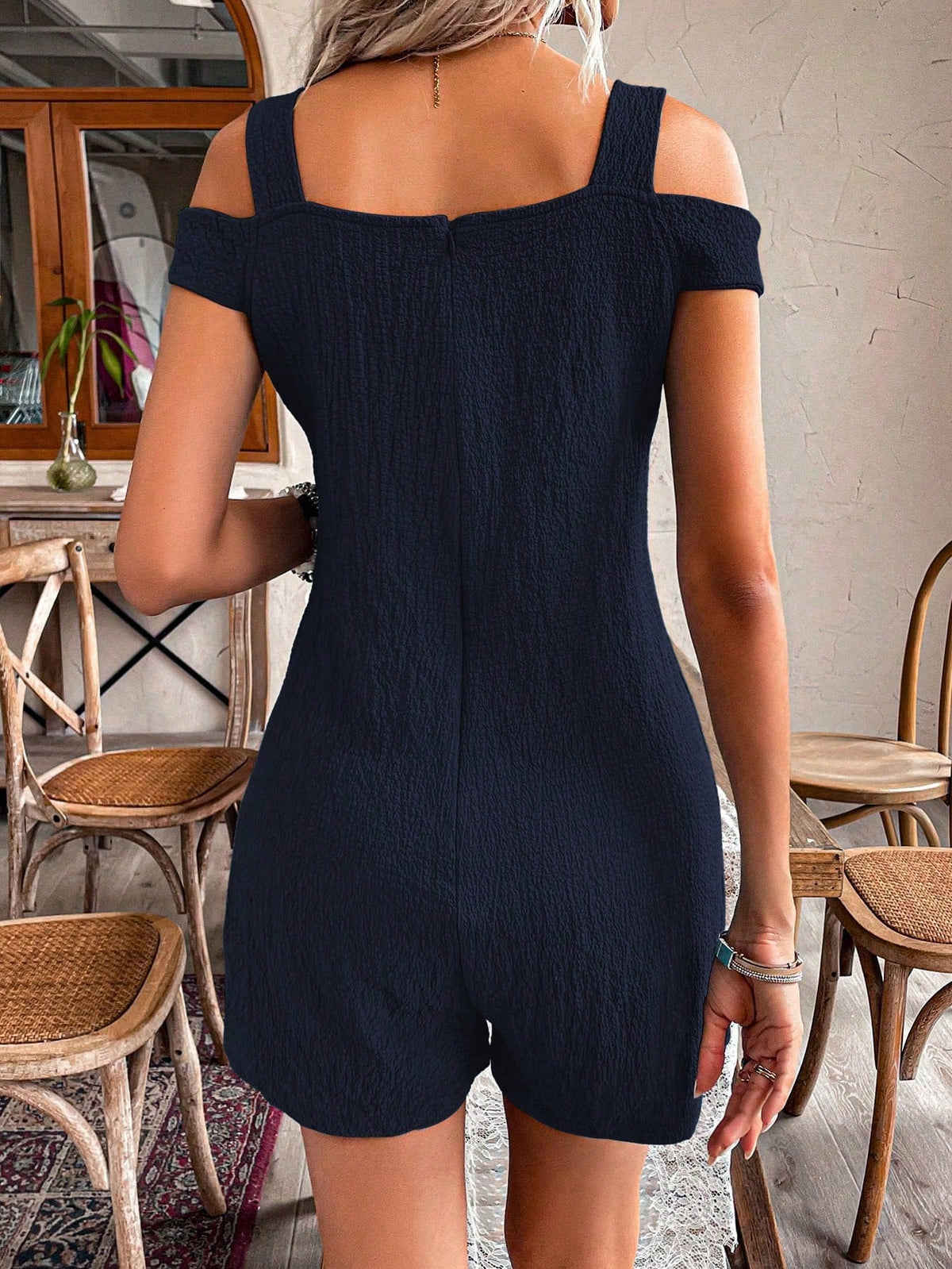 Salopette Per Donna Con Maniche Scoperte E Tasca