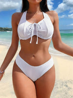 Bikini Monospalla Con Laccetti E Collo Halter