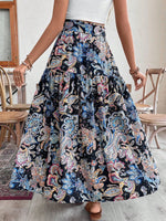 Gonna Da Spiaggia Stampata In Stile Boho