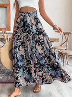 Gonna Da Spiaggia Stampata In Stile Boho