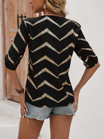 Blusa Stampata A Caso Per Donna