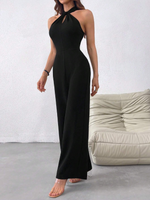 Salopette Senza Maniche A Collo Alto In Maglia Per Donne