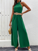 Tuta estiva a gamba larga ampia e morbida per le donne