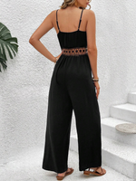 Salopette Da Donna Con Spalline Sottili In Pizzo E Cintura In Vita