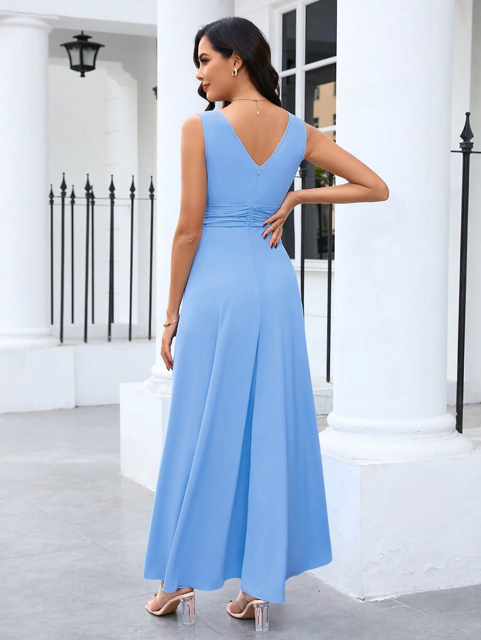 Salopette semplice senza maniche per donne