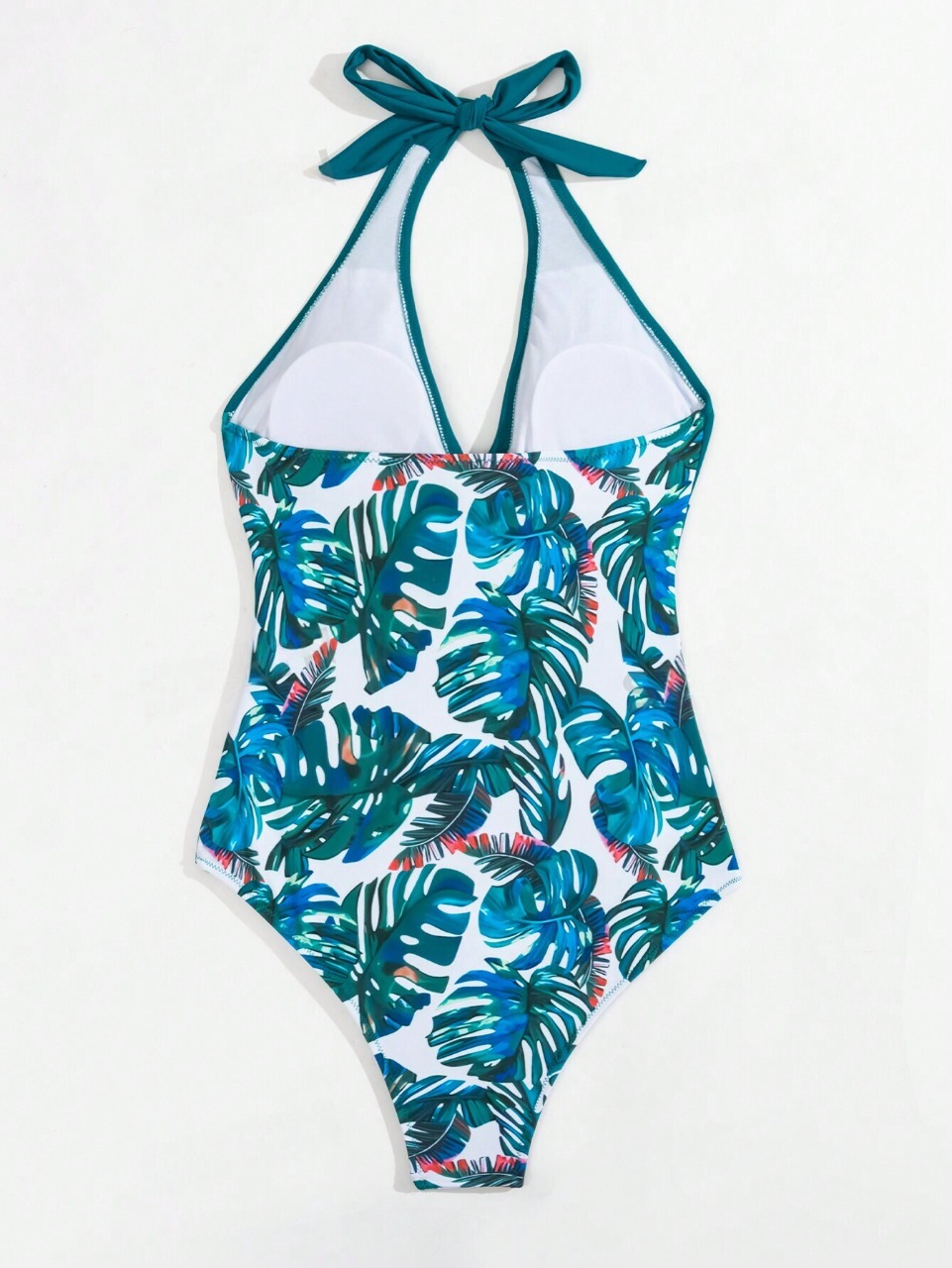 Costume Intero Da Donna Con Stampa Vegetale