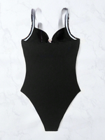 Costume Da Bagno Intero Da Donna Con Stampa Leopardata E Design A Patchwork