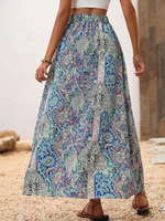 Gonne stampa paisley a fessura alta