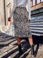 Gonne a righe zebra incrociato