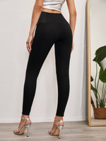 Jeggings vita alta color block