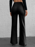 Pantaloni svasati monocolore senza cintura