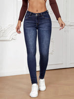 Jeans skinny tasca inclinata