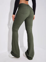 Jeans tasca inclinata bootcut