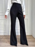 Pantalone A Palazzo A Vita Alta, Tinta Unita