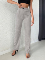 Pantaloni A Gamba Dritta Per Donne