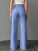 Pantalone A Palazzo A Vita Alta, Tinta Unita