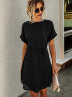 Abito tunica monocolore con nodo