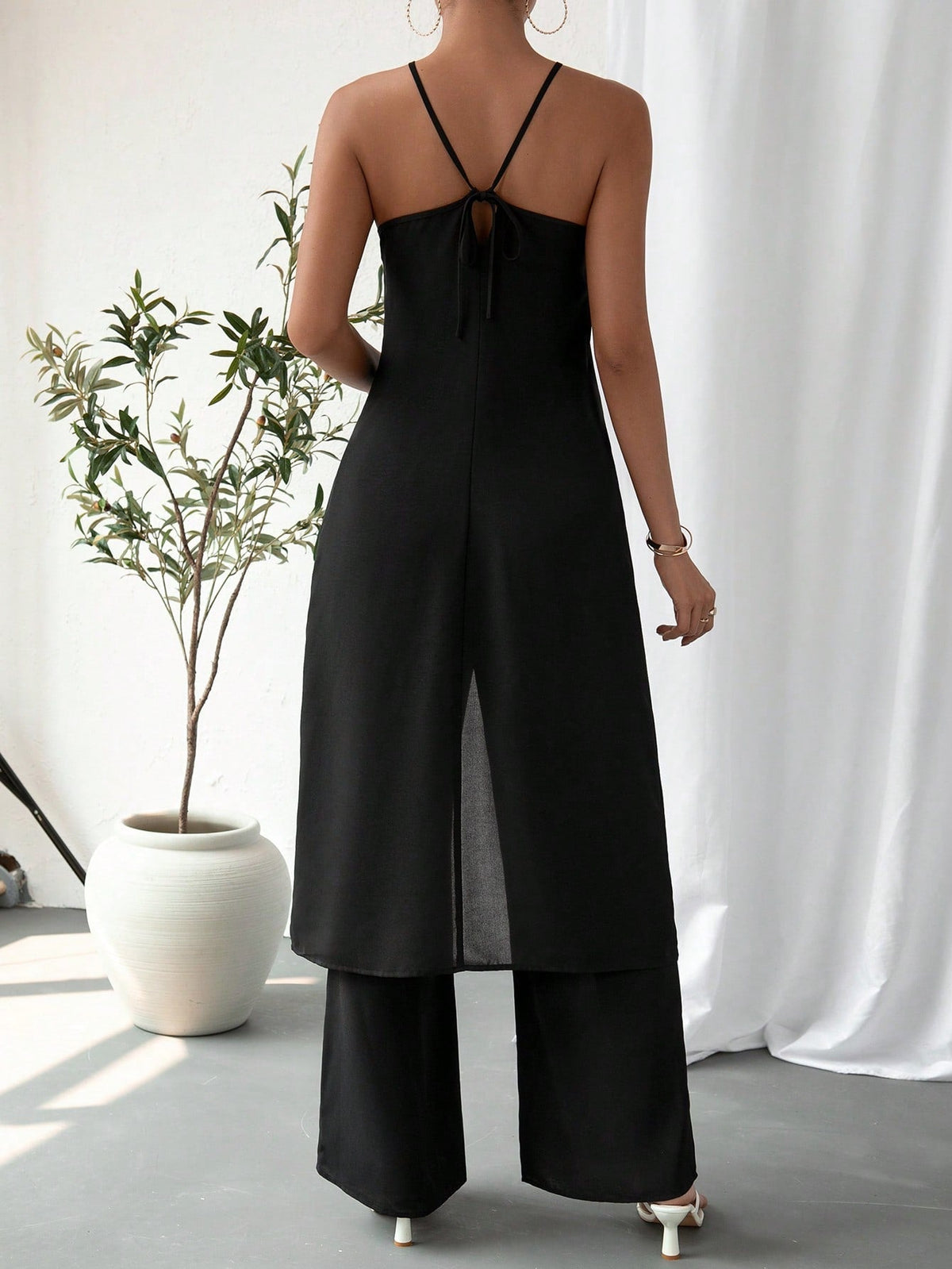 Set Abbigliamento Da Donna A Tinta Unita