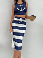 Canotta & con coulisse a vita Gonne