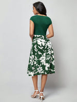 Abiti con stampa floreale incrociato