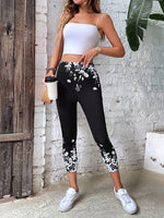 Leggings con stampa floreale