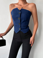 Top a fascia con bottone frontale