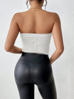 Top A Fascia Con Arricciature E Pieghe Per Donne