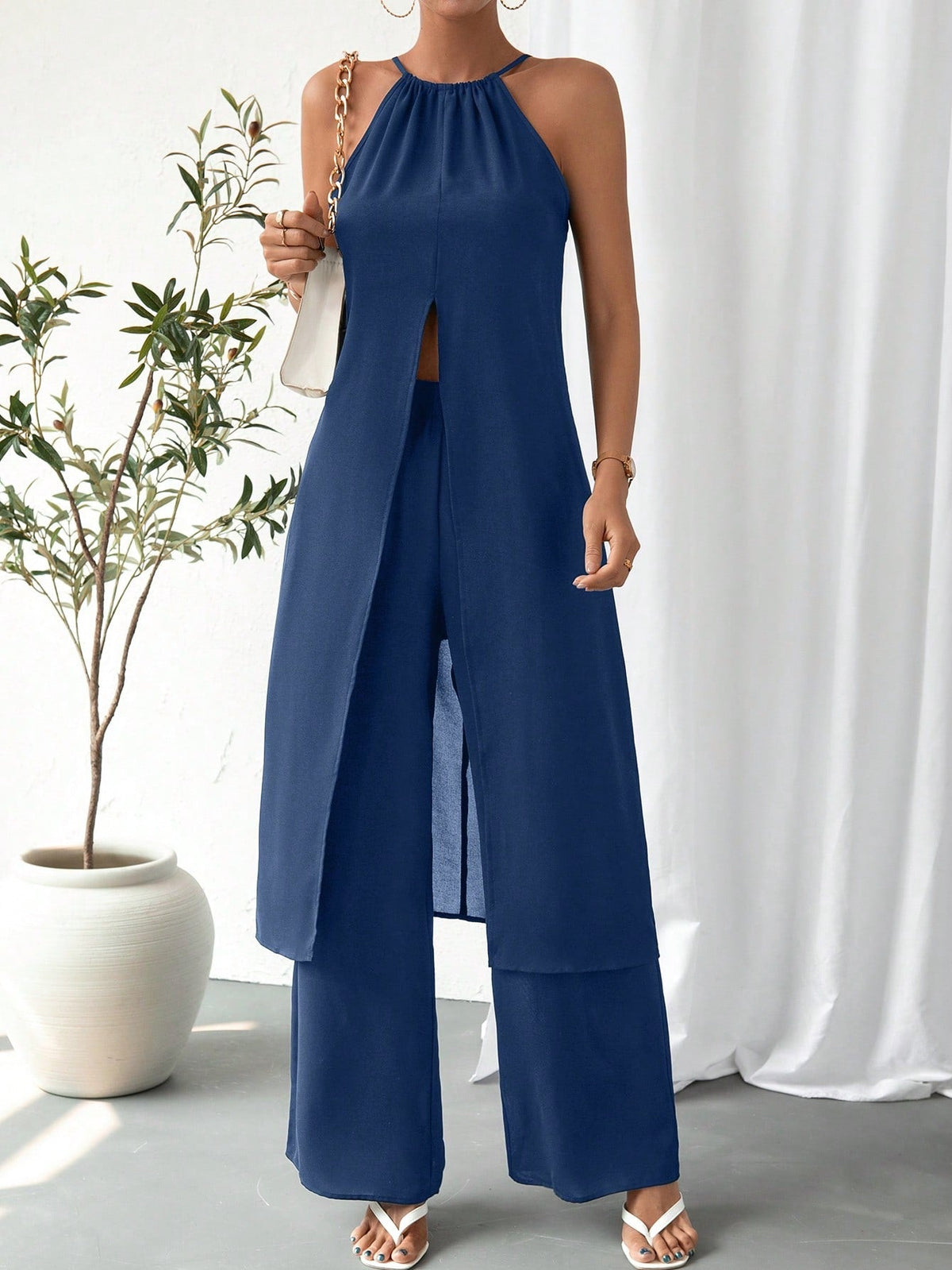 Set Abbigliamento Da Donna A Tinta Unita