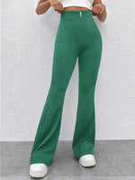 Pantaloni A Zampa A Campana A Vita Alta