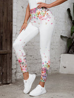Leggings A Stampa Floreale Per Donna