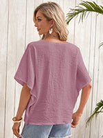 Blusa Texturizada Verde Con Manga Tipo MurciŽlago