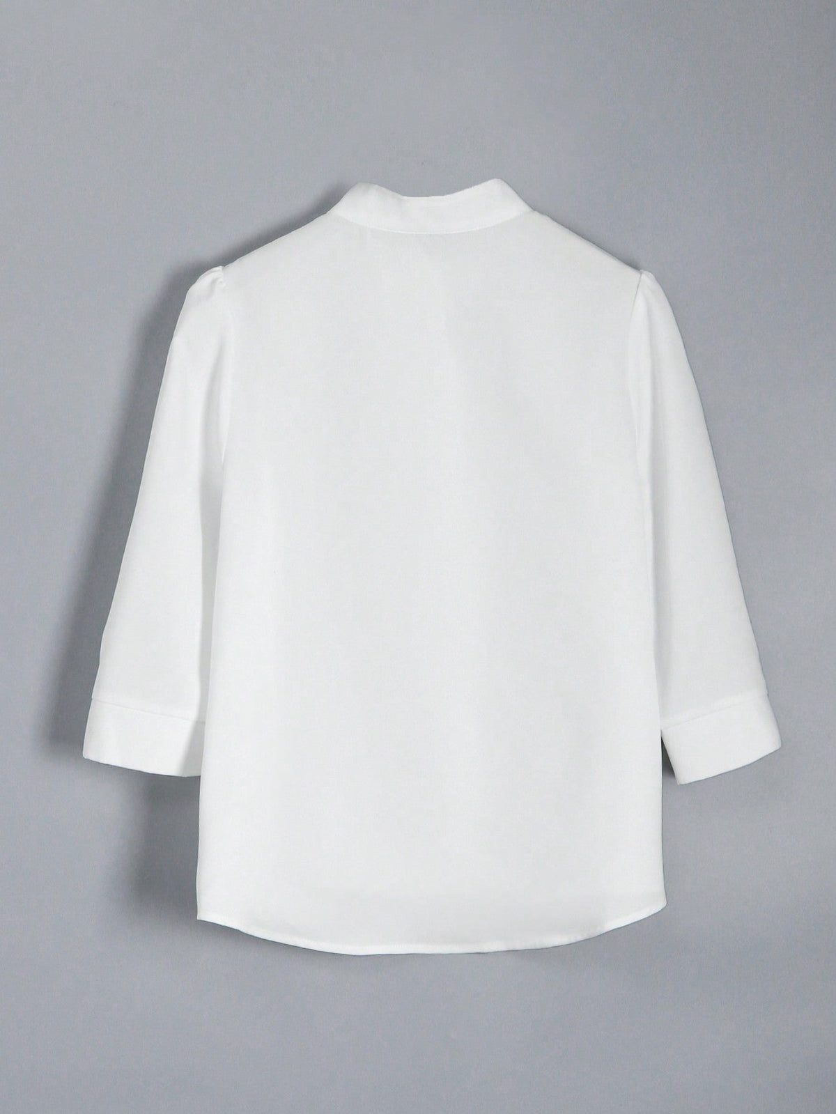 Camicetta Elegante Con Colletto a Stantuffo Per Le Donne Con Colore Solido