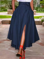 Gonna con spacco alto e tasca nascosta