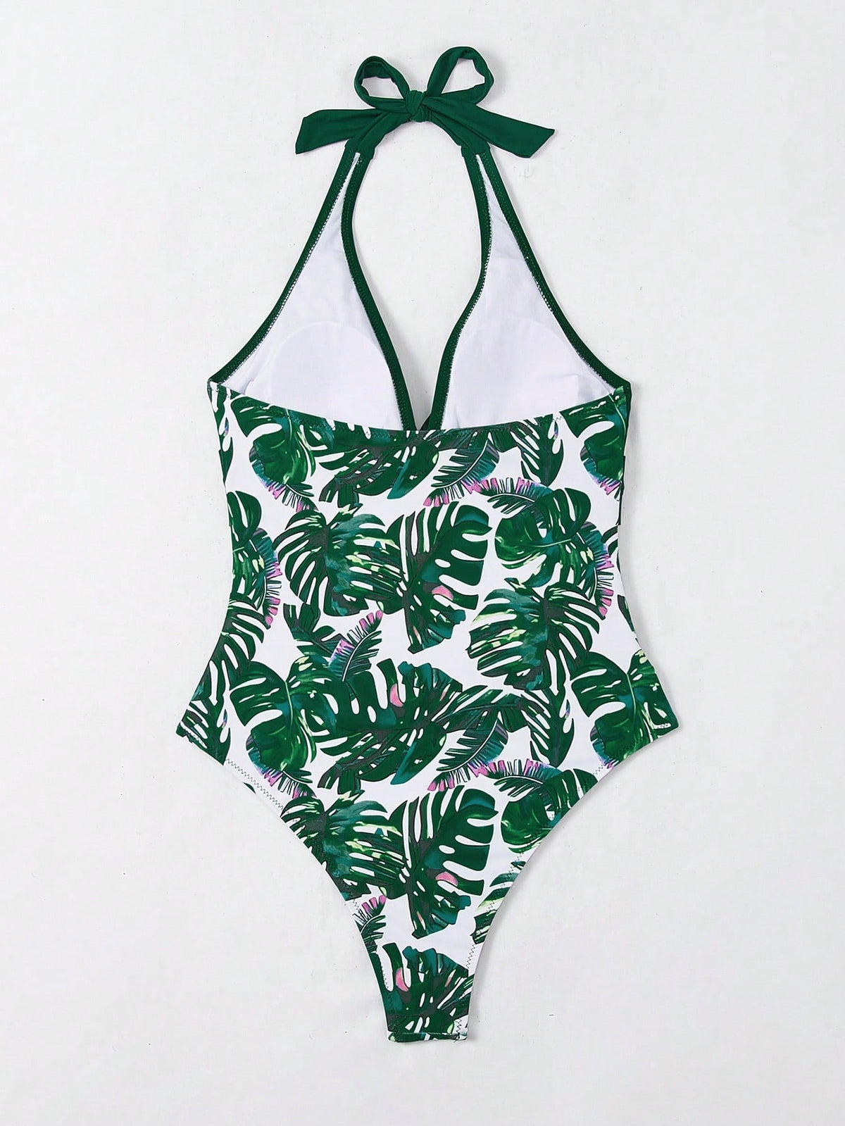 Costume Intero Da Donna Con Stampa Vegetale