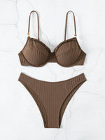 Bikini De Punto De Costilla S—lido