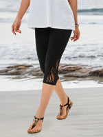 Leggings casual in maglia corta per donne