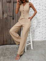 Gilet giacca & Pantaloni a gamba larga