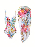 Costume Da Bagno Intero E Gonna Copricostume Set Da 2 Pezzi