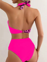 Set bikini Halter in leopardi estivi da spiaggia