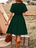 Abito Casual Di Patchwork All'uncinetto