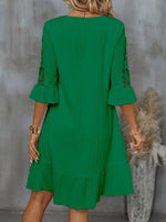 Abito Da Donna Con Orlo In Pizzo Patchwork E Volant