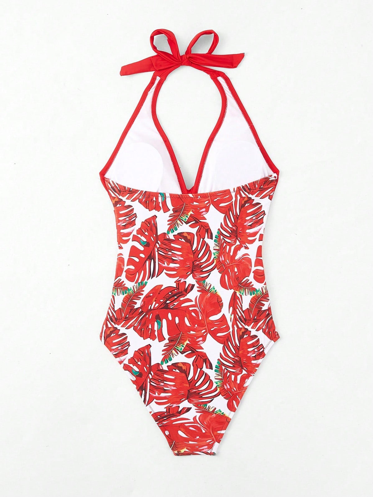 Costume Intero Da Donna Con Stampa Vegetale