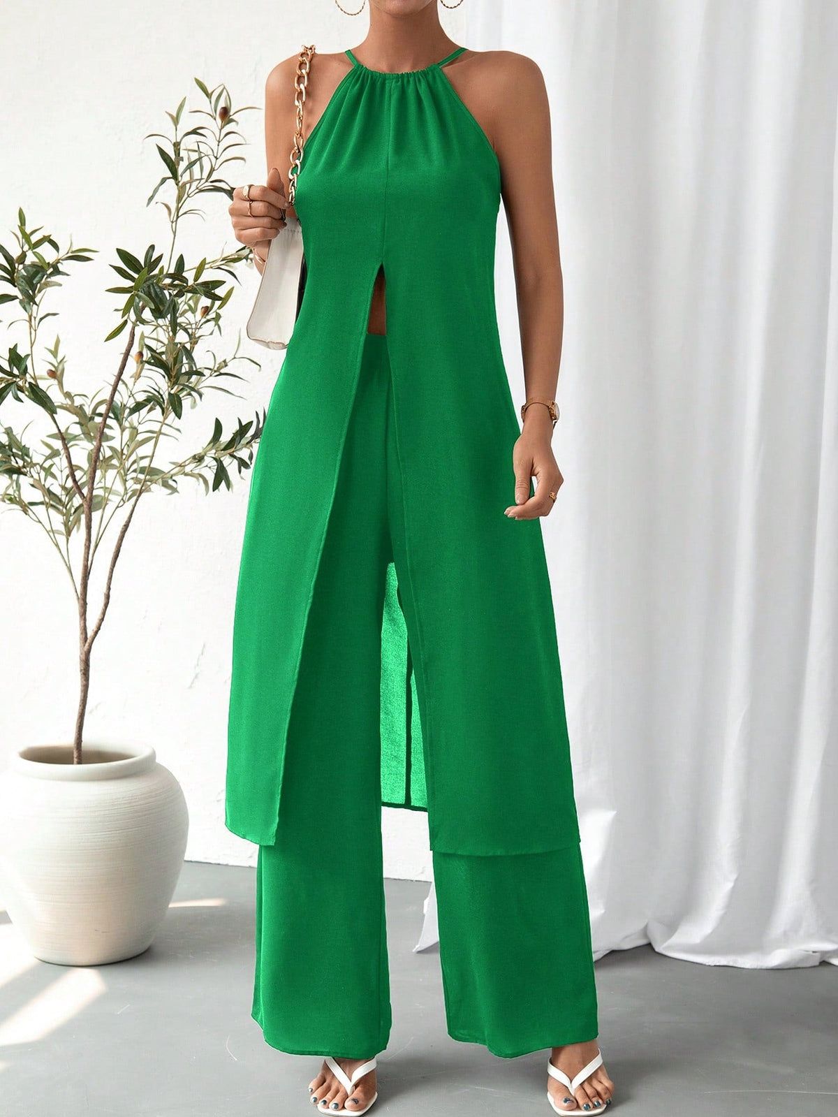 Set Abbigliamento Da Donna A Tinta Unita