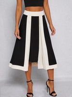 Gonna A Vita Alta E Linea A Con Blocchi Di Colore