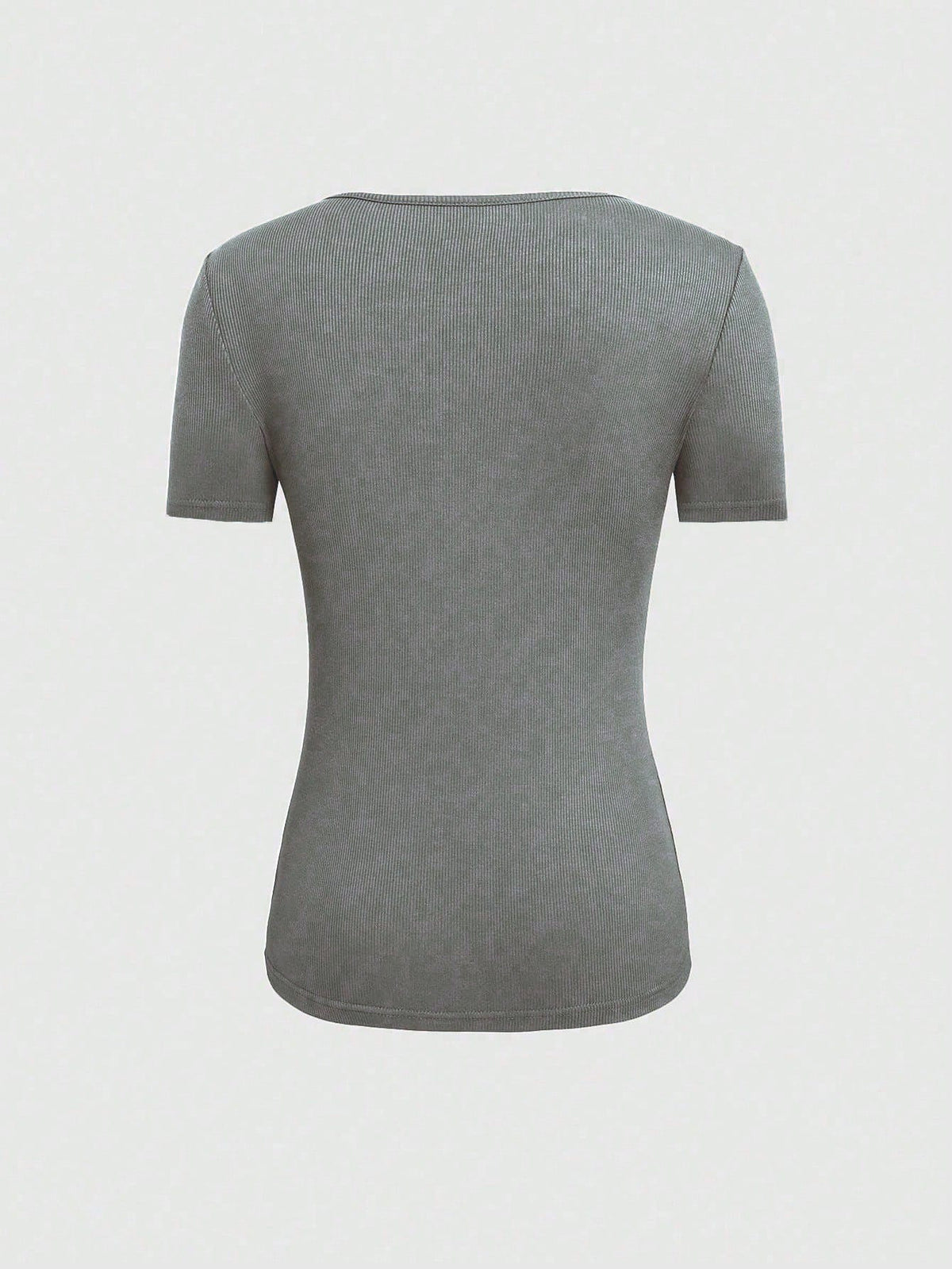 Maglietta A Maniche Corte Con Collo Tondo E Vuoto Per Donne