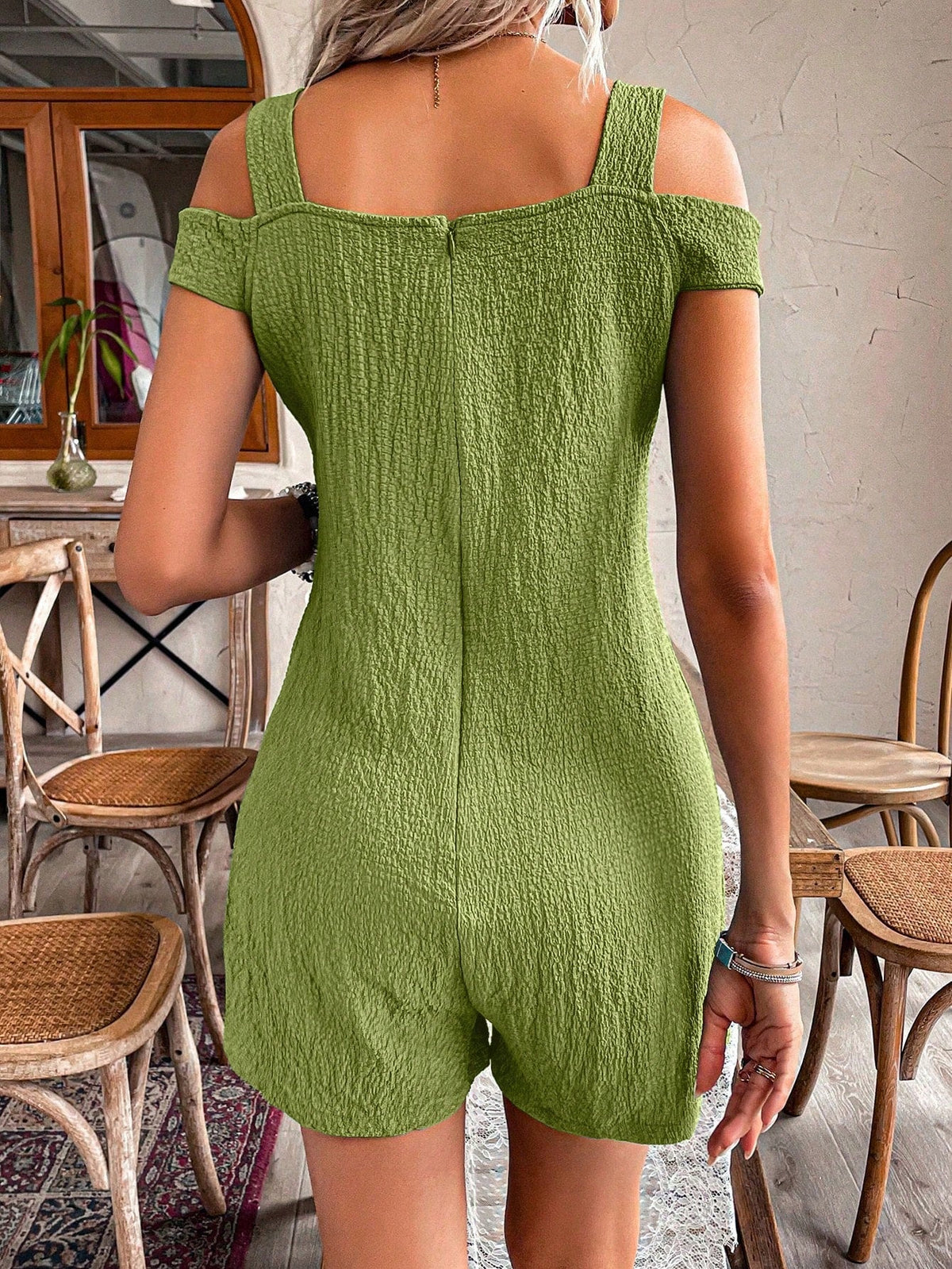 Salopette Per Donna Con Maniche Scoperte E Tasca