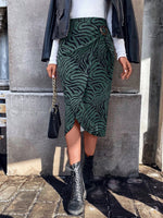 Gonne a righe zebra incrociato