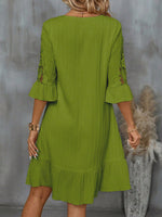 Abito Da Donna Con Orlo In Pizzo Patchwork E Volant